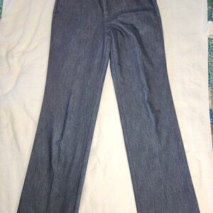 Dockers Jeans Womens  Blue Elastic Waist Mid Rise Straight Leg Stretch
